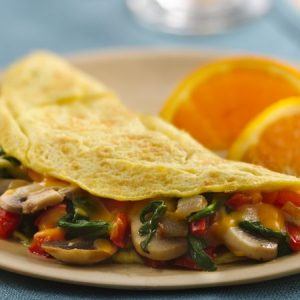 Mushroom and Spinach Omelet